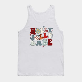 holly jolly babe retro christmas Tank Top